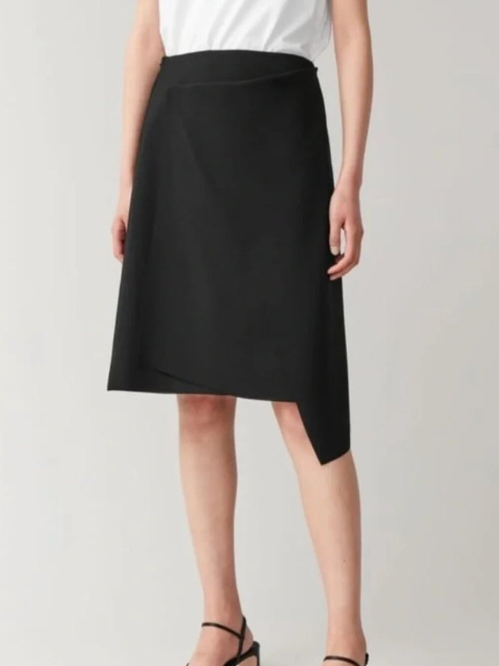 COS Faux Wrap Asymmetrical Skirt